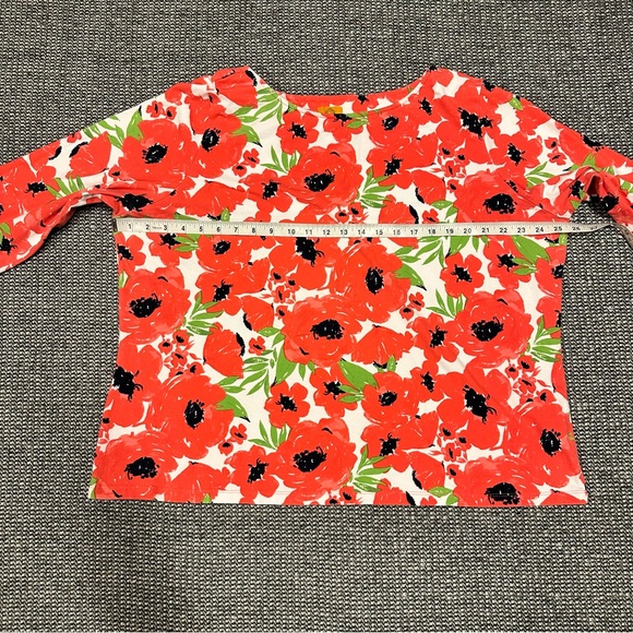 Ruby Rd. Red Floral Top - Picture 4 of 5